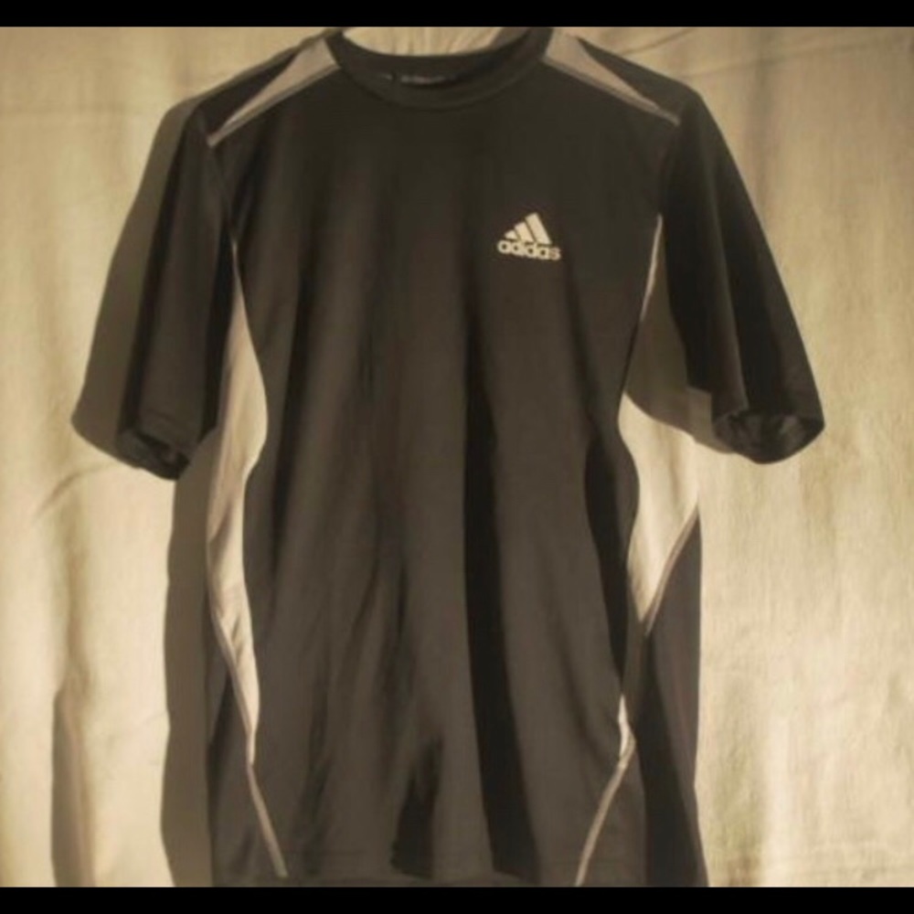 Adidas black and white shirt